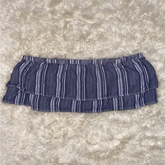 HOLLISTER RUFFLE TUBE TOP - Picture 4 of 4